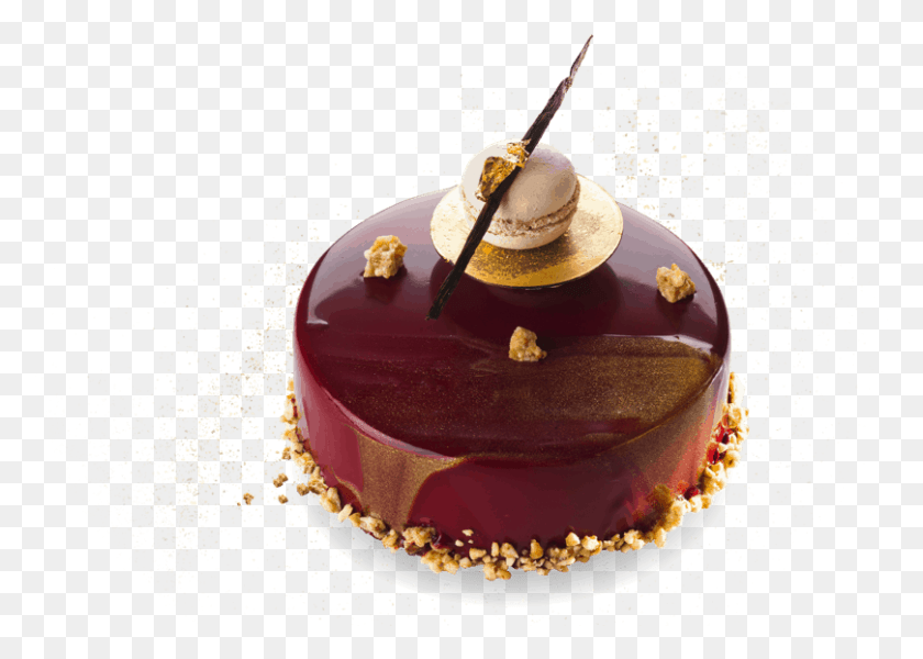 809x561 Chocolate Mirror Glaze Gold, Cake, Dessert, Food HD PNG Download