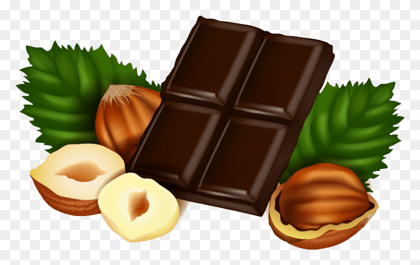 961x580 Chocolate Nuts Clip Art Chocolate Nuts Clipart, Plant, Sweets, Food HD PNG Download