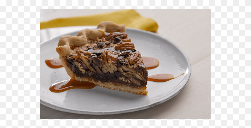 571x368 Chocolate Pecan Pie Recipe Pecan Pie, Plant, Food, Seed HD PNG Download