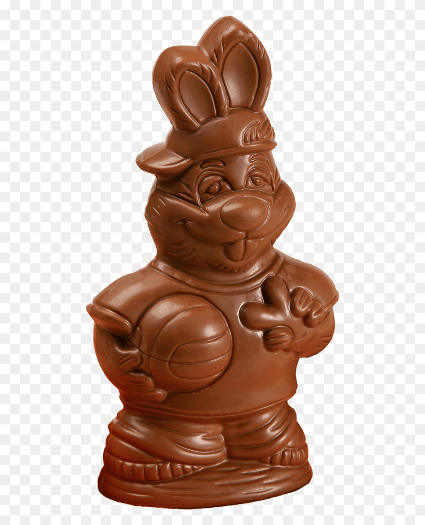 503x979 Chocolate Roger Basketball Bunny Is Available In Milk Figurine, Sweets, Food, Confectionery HD PNG Download