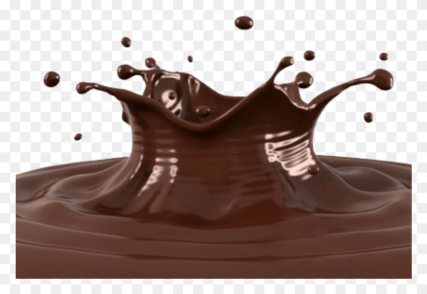 851x567 Chocolate Splash Free Transparent Background Chocolate, Dessert, Food, Fudge HD PNG Download