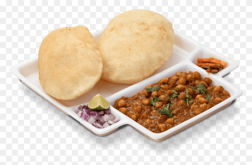 1177x741 Chole Bhature Image, Bread, Food, Plant HD PNG Download