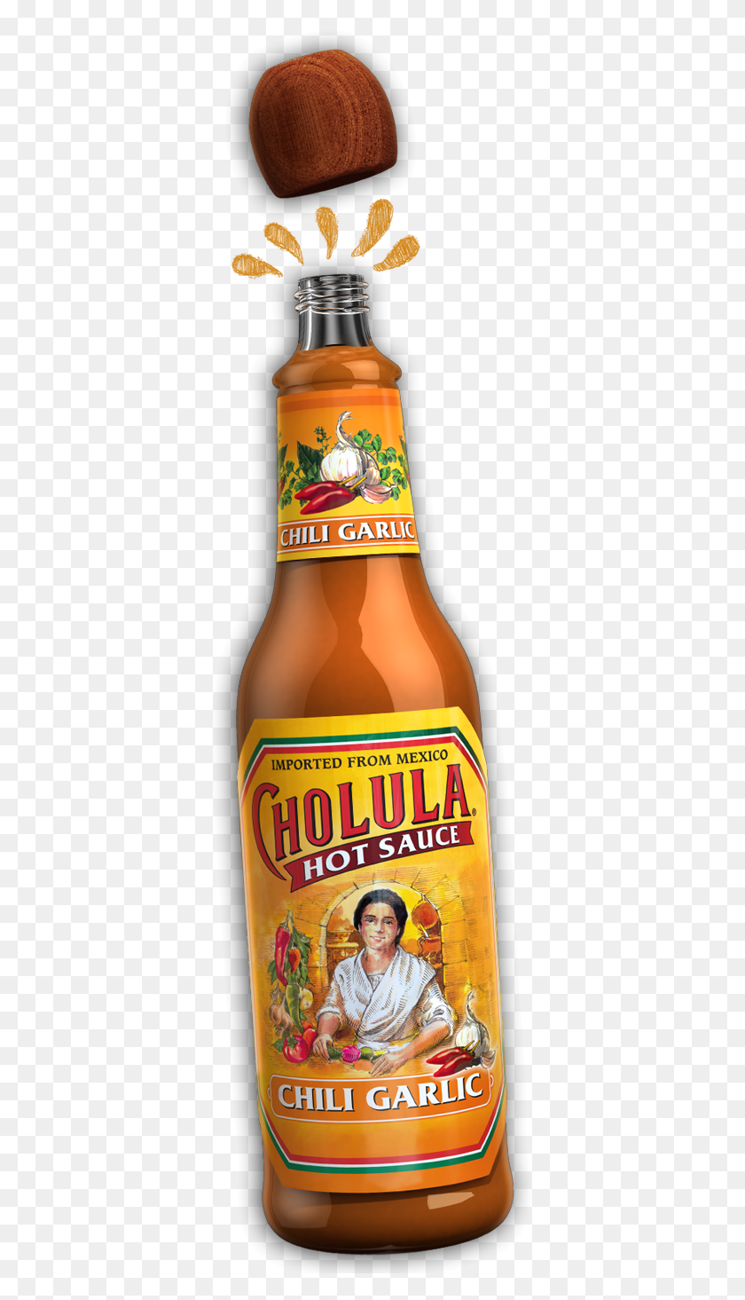 367x1405 Cholula Hot Sauce Cholula Hot Sauce Label, Beer, Alcohol, Beverage HD PNG Download