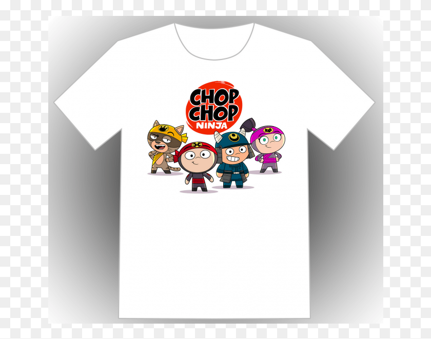 654x601 Chop Chop Ninja Children Teletoon Chop Chop Ninja, Одежда, Одежда, Футболка Hd Png Скачать