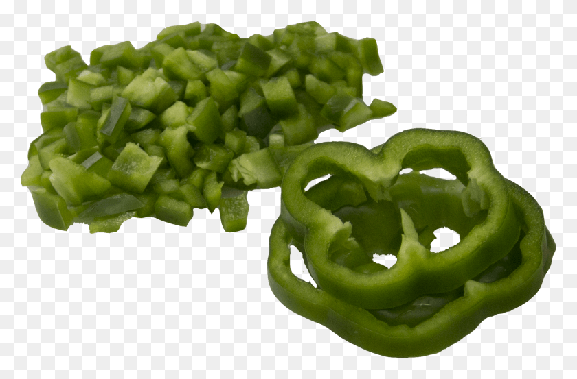 1715x1085 Chopped Pepper Green Bell Pepper, Plant, Food, Vegetable HD PNG Download