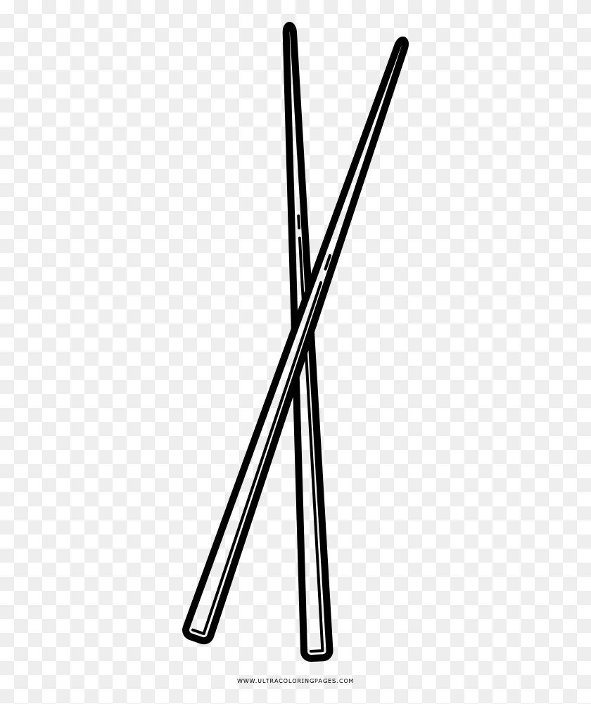 323x941 Chopsticks Coloring, Gray, World Of Warcraft HD PNG Download