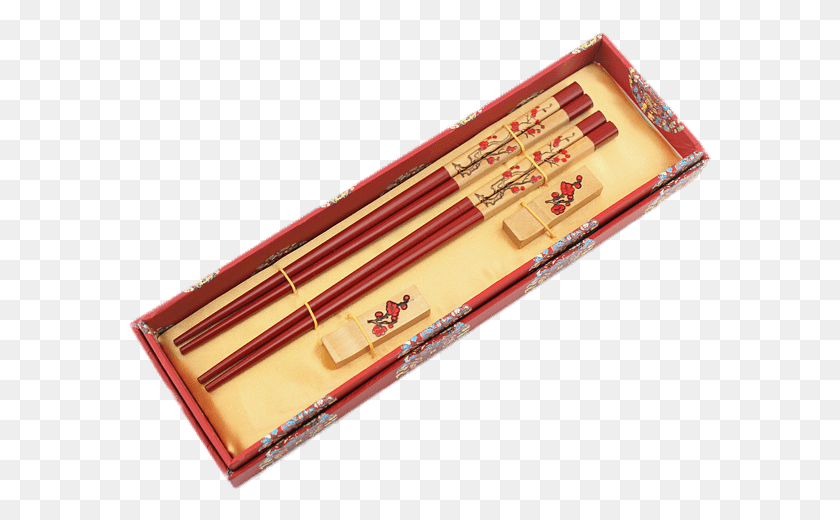 585x460 Chopsticks In Box Hp A Qu Tng, Pencil Box HD PNG Download