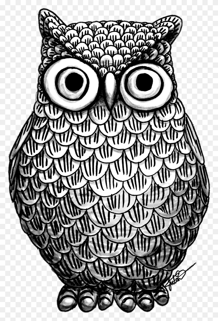 853x1283 Chouette Dessin D Art Livre De Coloriage Chouette 1000 Owl Drawing, Pattern, Chandelier HD PNG Download