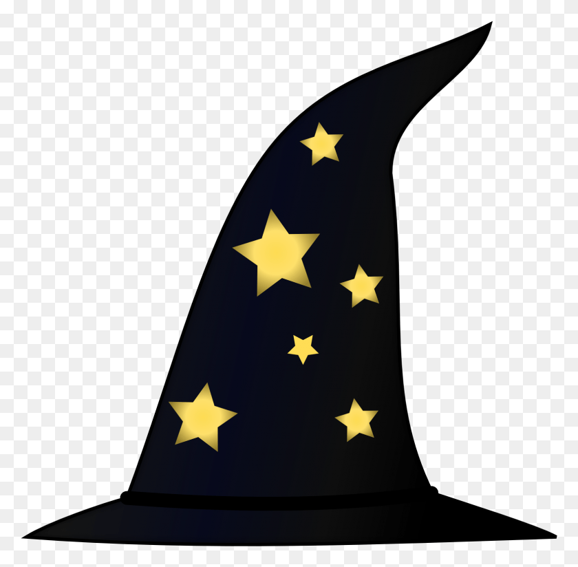 1548x1518 Chpeau De Sorcier Wizard Hat Halloween 1969px 170 Witch Hat Clip Art, Symbol, Flag, Star Symbol HD PNG Download