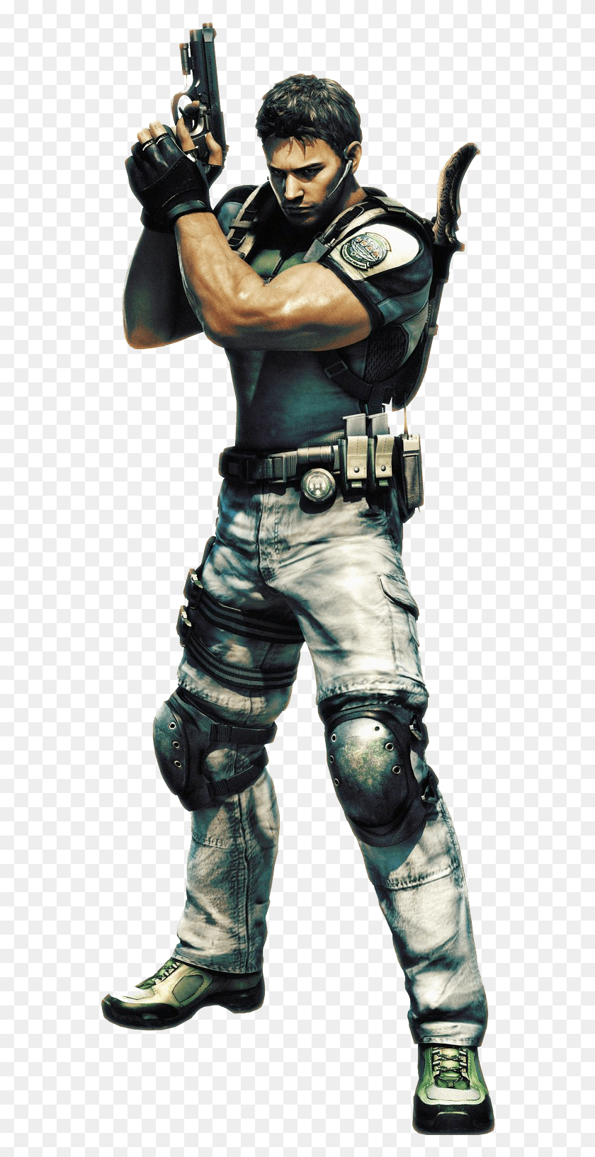 558x1574 Chris Chris Redfield Res, Person, Human, Pants HD PNG Download