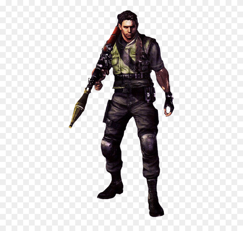 369x739 Chris Redfield God Of War 4 Kratos Statue, Person, Human, Face HD PNG Download