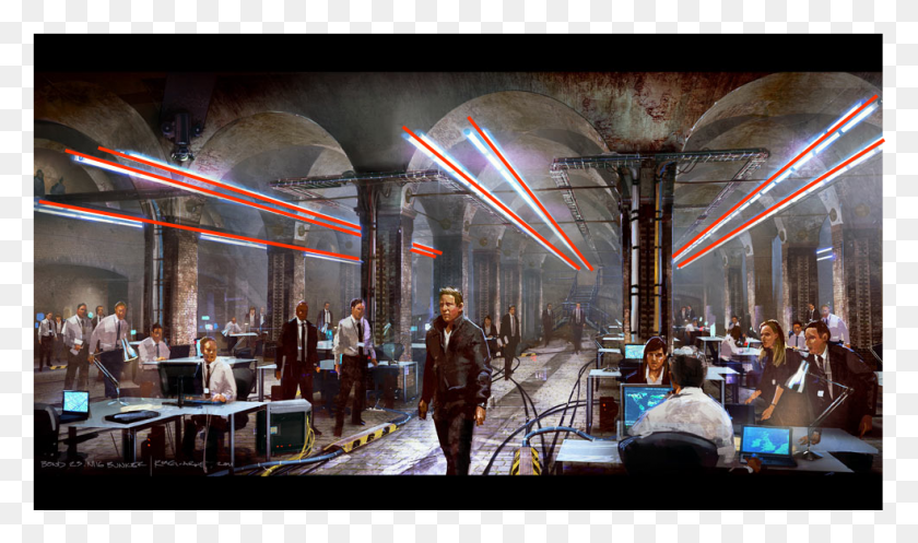 984x552 Chris Rosewarne Skyfall Light Lines Arquitectura, Persona, Calle, Ciudad Hd Png