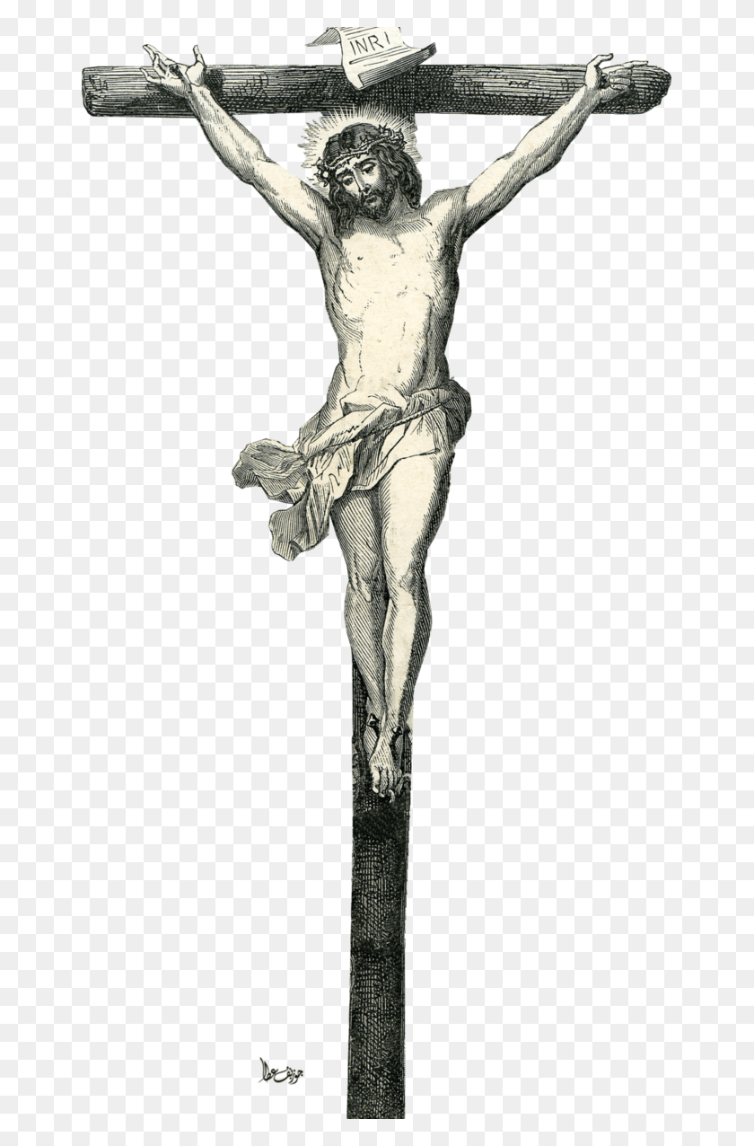 657x1216 Christ On Cross Illustration, Crucifix, Symbol, Person HD PNG Download