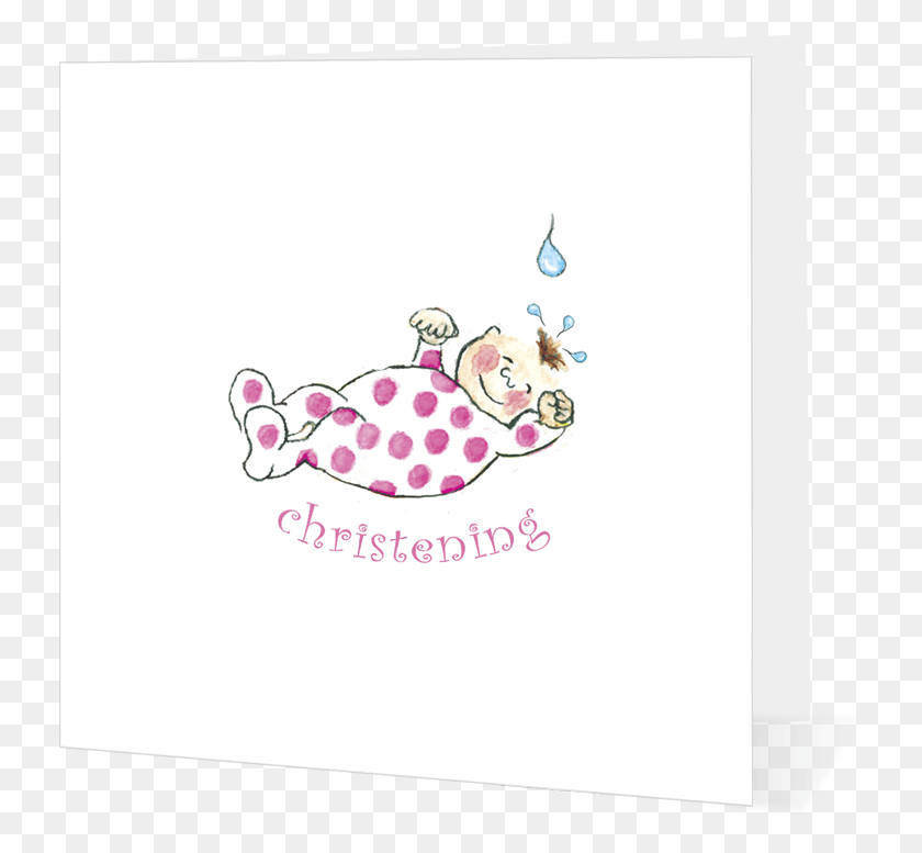733x717 Christening Card For Little Girl Cartoon, Envelope, Mail, Greeting Card HD PNG Download