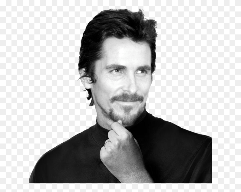 636x609 Christian Bale Free For Designing Steve Jobs, Person, Human, Face HD PNG Download