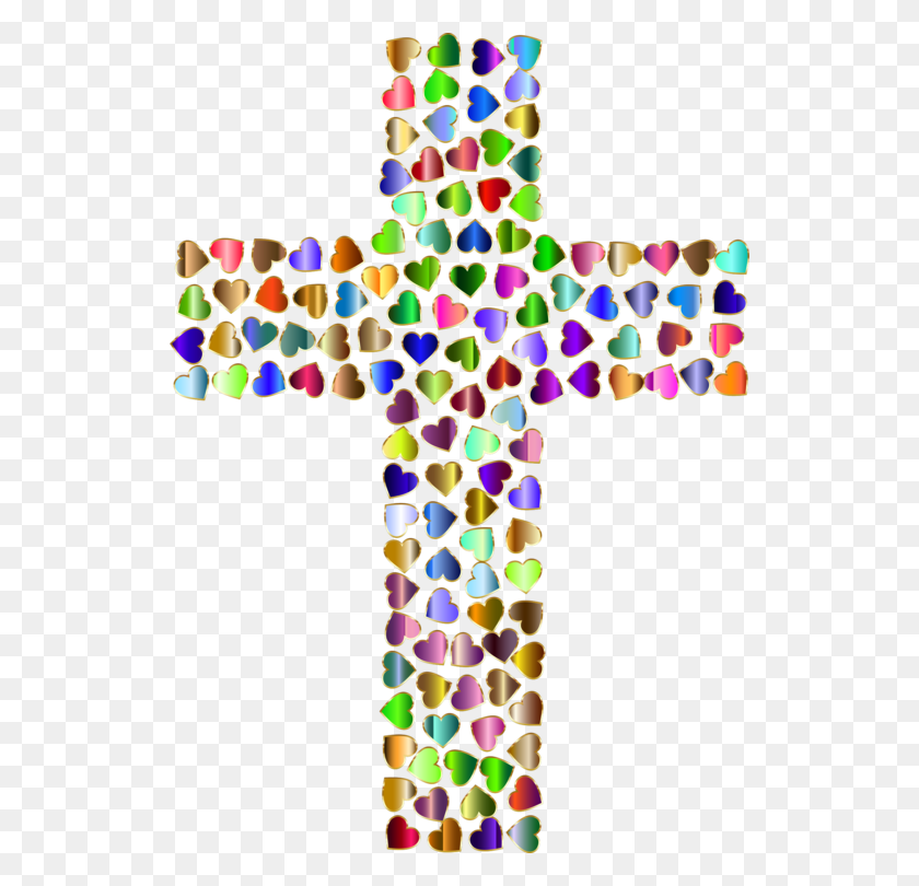 530x750 Christian Cross Christianity Crucifix Celtic Cross Hearts On Cross, Symbol, Chandelier, Lamp Descargar Hd Png