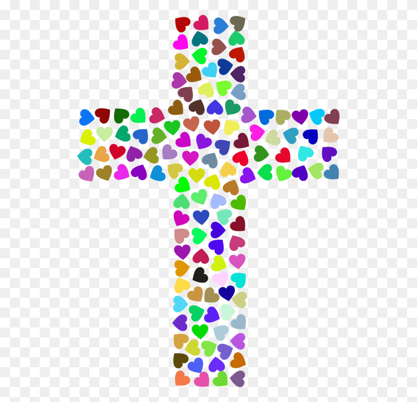 529x750 Christian Cross Christianity Crucifix Computer Icons Rainbow Cross Clip Art, Number, Symbol, Text HD PNG Download