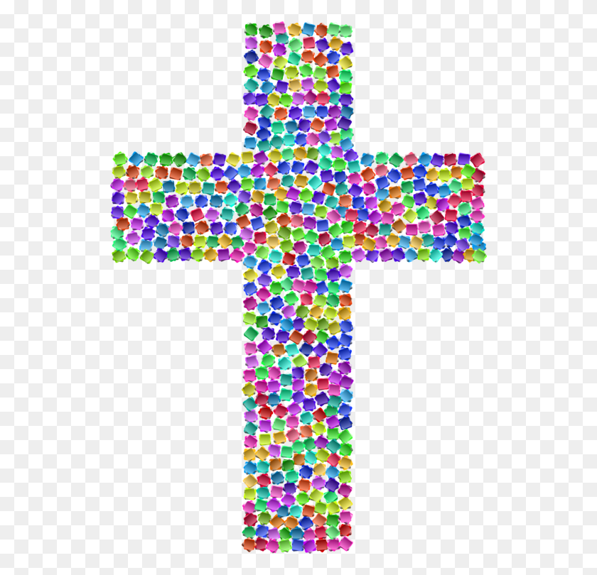 530x750 Христианский Крест Распятие Христианство Христианская Церковь Красочный Крест Прозрачный Фон, Символ Hd Png Скачать