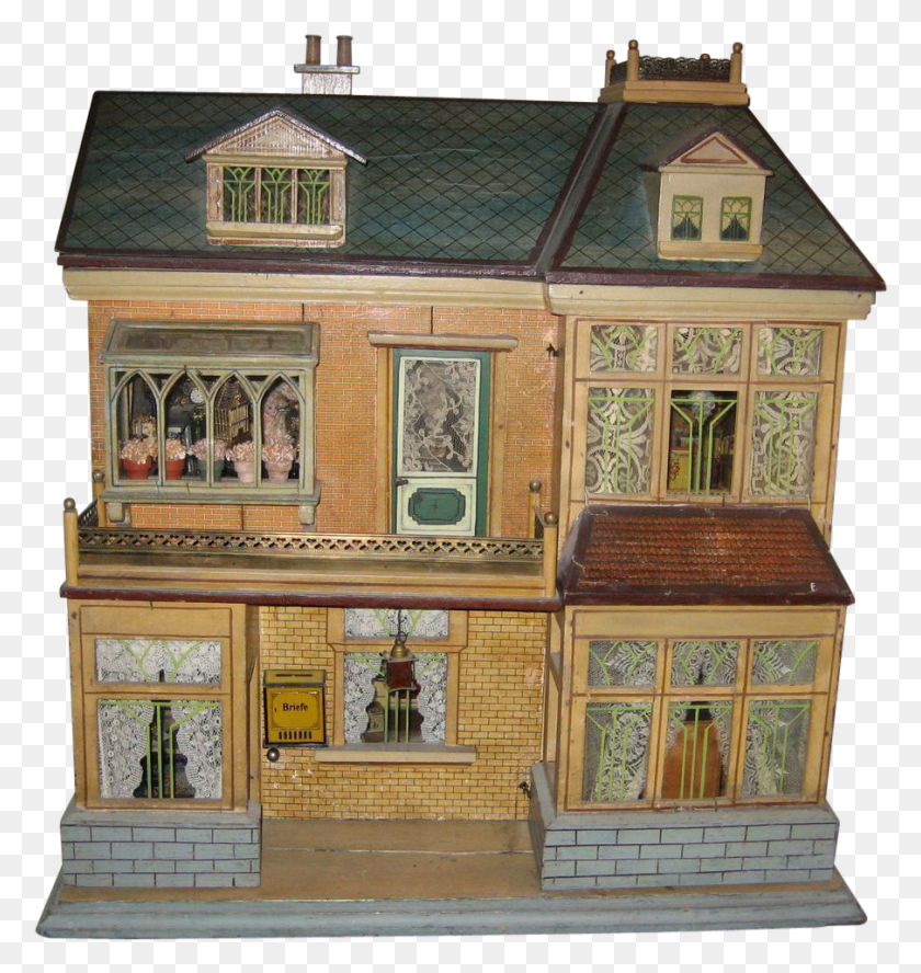 904x960 Christian Hacker German Antique Large Doll House Dollhouse, Furniture, Cupboard, Closet HD PNG Download