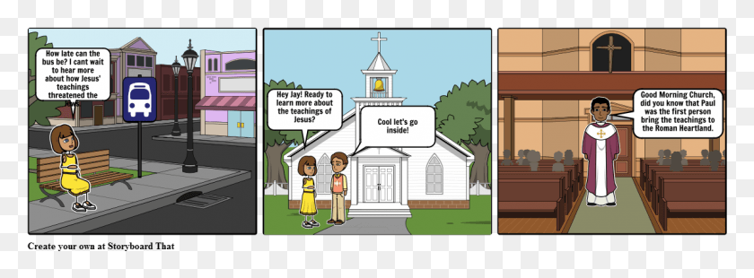 1145x367 Christian Ity Cartoon, Grass, Plant, Building HD PNG Download