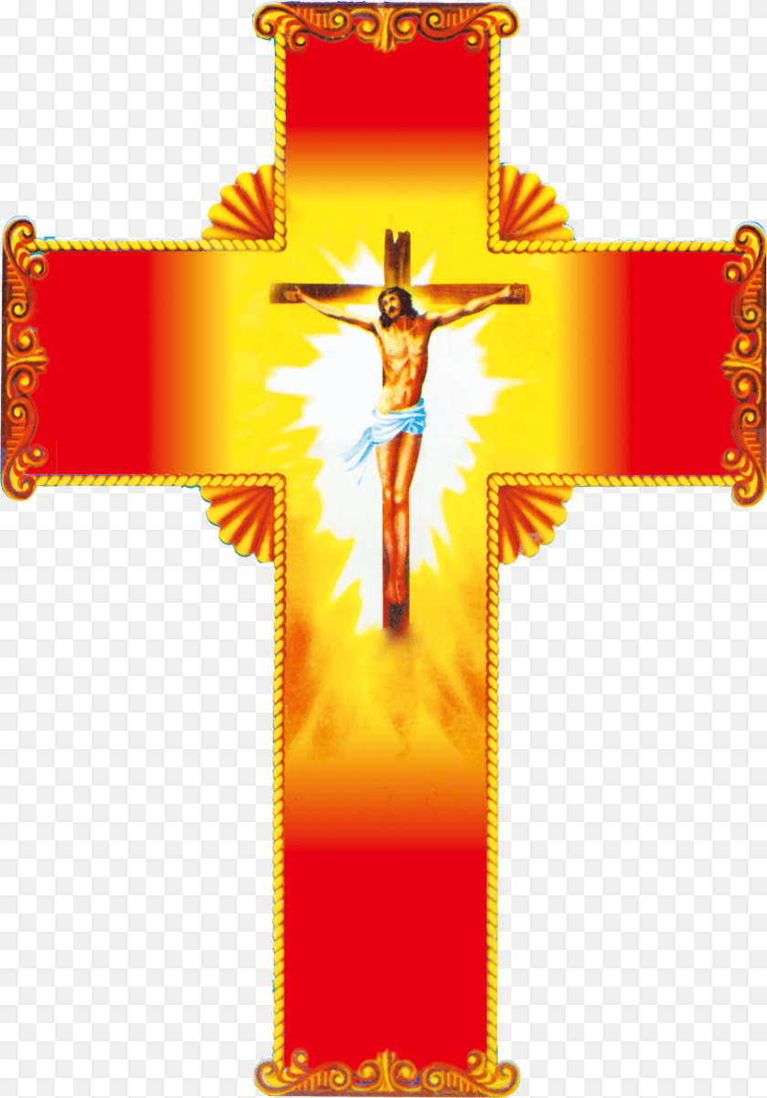 2147x3071 Christian Material Cross Jesus Crucifix Red Jesus Cross Hd, Symbol, Adult, Male, Man Transparent PNG