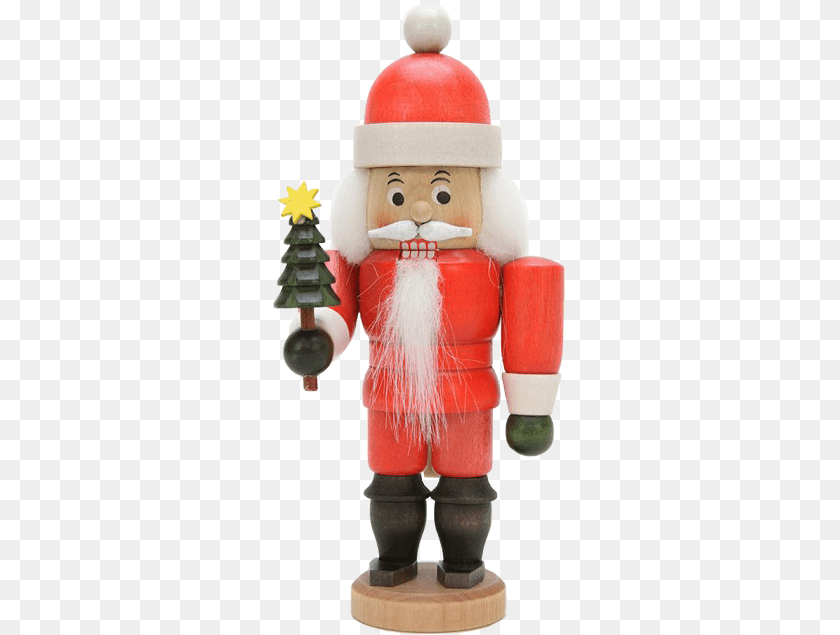 296x635 Christian Ulbricht Nutcracker Santa Claus Glazed, Nature, Outdoors, Snow, Snowman Sticker PNG