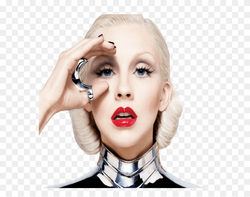 582x601 Christina Aguilera Christina Aguilera Bionic Photoshoot, Head, Face, Person HD PNG Download