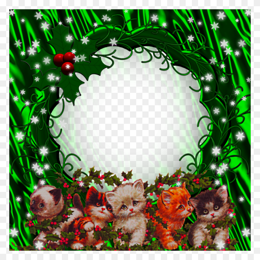 894x894 Christma Frames Picture Frame, Lighting, Green, Graphics HD PNG Download