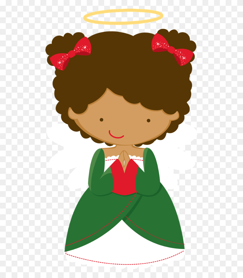 525x900 Christmas Angel African American Happy 5th Birthday Girl, Elf, Person, Human HD PNG Download