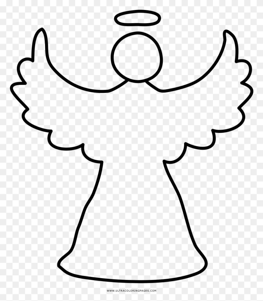 815x943 Christmas Angel Coloring, Gray, World Of Warcraft HD PNG Download