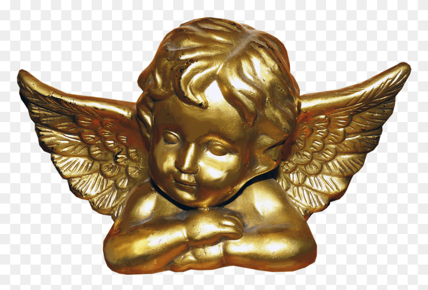 929x608 Christmas Angel Gold Decoration Christmas Circle Border Transparent, Bronze, Figurine HD PNG Download