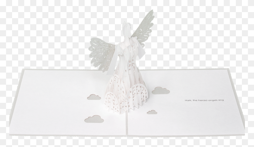 1281x700 Christmas Angel Pop Up Greeting Card Angel, Archangel, Bird HD PNG Download