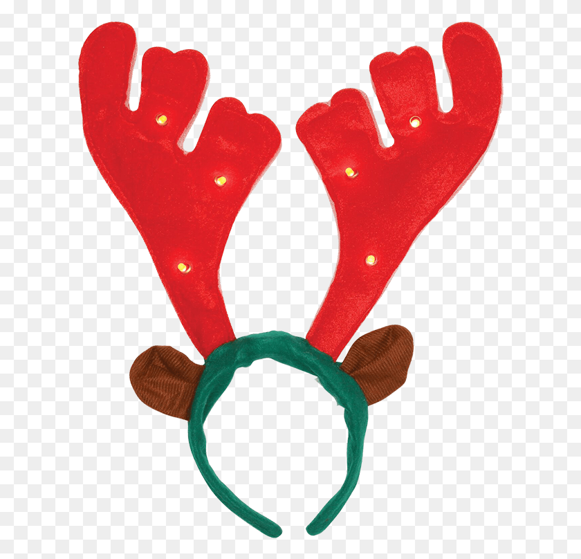 616x748 Christmas Antlers Christmas Transparent Reindeer Antlers, Hand, Clothing, Apparel HD PNG Download