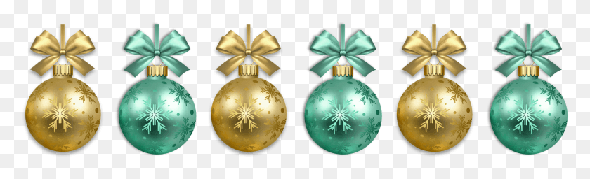 2112x531 Christmas Balls Divider Border Christmas Ornament, Ornament, Perfume, Cosmetics HD PNG Download