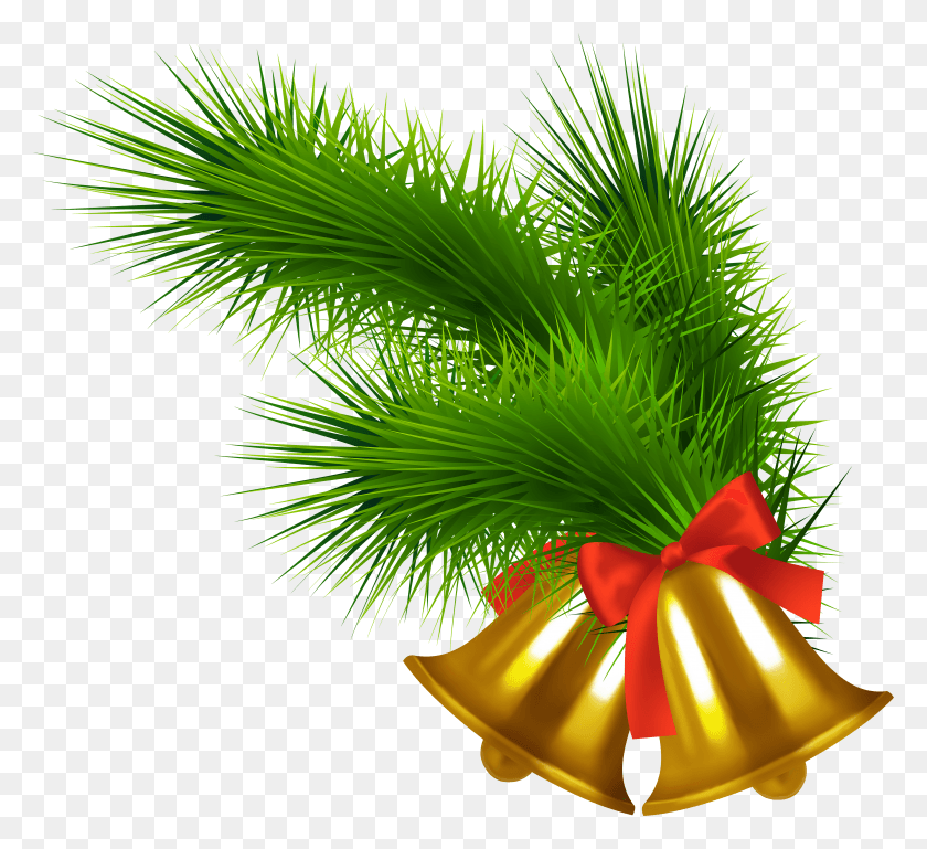 4889x4448 Christmas Bells Clipart Picture Transparent Christmas Grass HD PNG Download