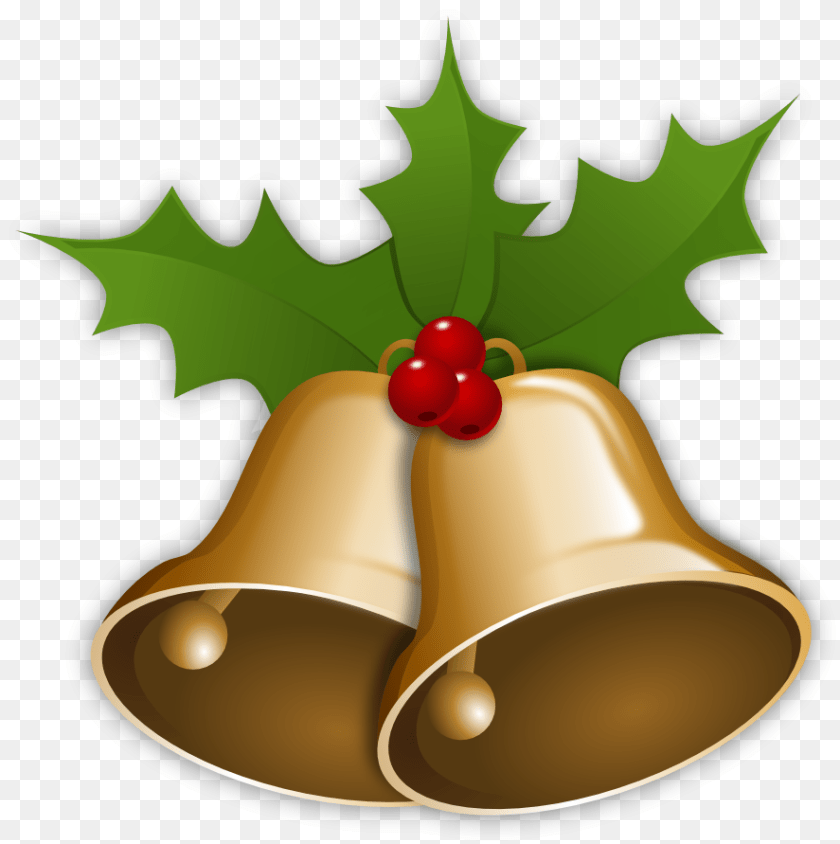 887x891 Christmas Bells Transparent Background Christmas Bells No Background Sticker PNG