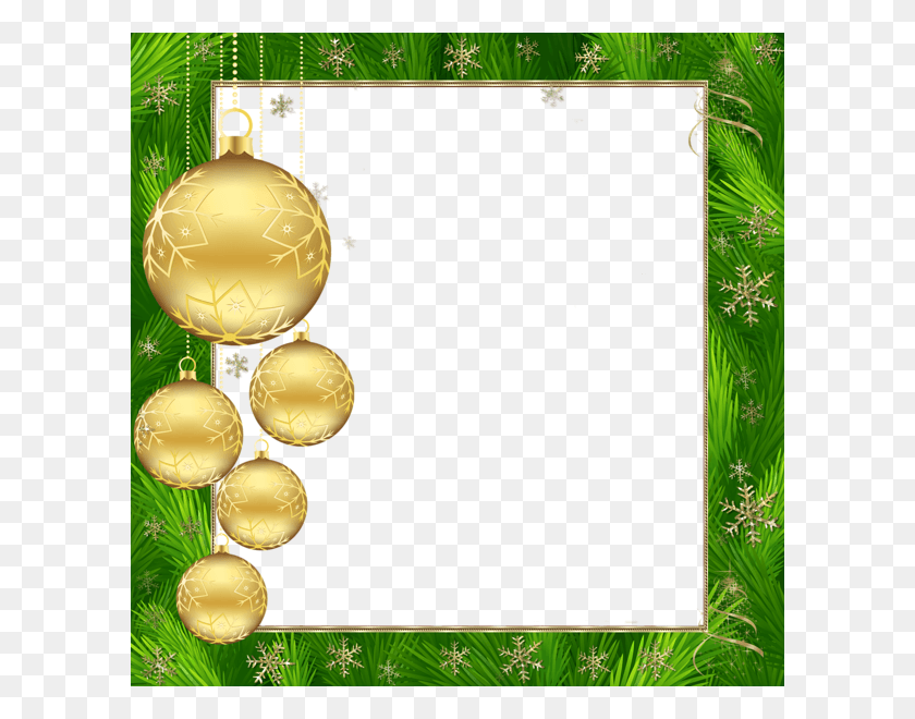 600x600 Christmas Border Christmas Frames Christmas Background Green And Gold Christmas, Ornament, Tree, Plant HD PNG Download