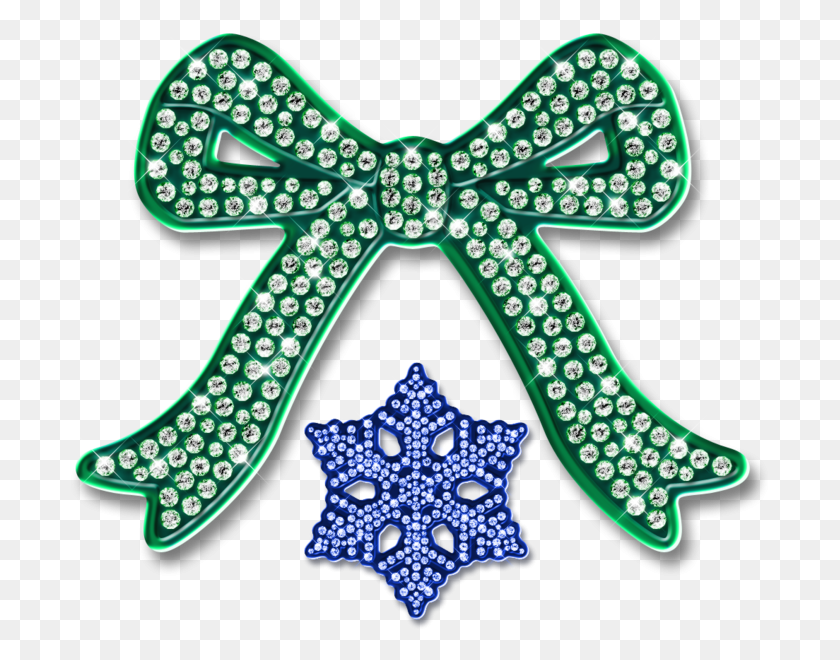 699x600 Christmas Bow Snowflake, Accessories, Accessory, Jewelry HD PNG Download