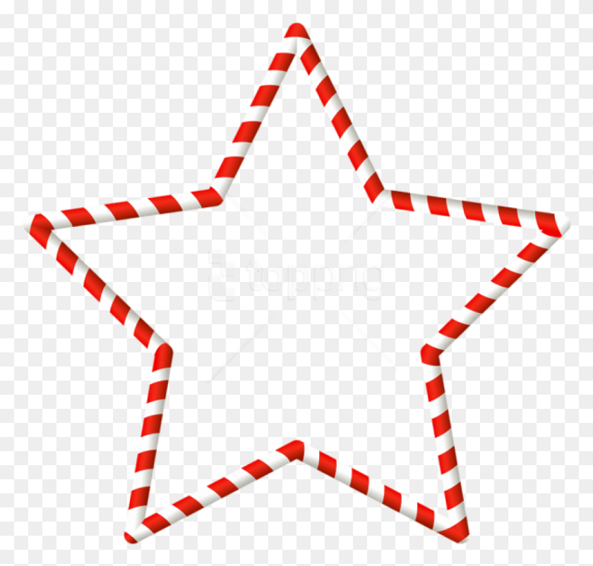 841x802 Christmas Candy Cane Star Border Candy Cane Border Tag, Bow, Symbol, Star Symbol HD PNG Download
