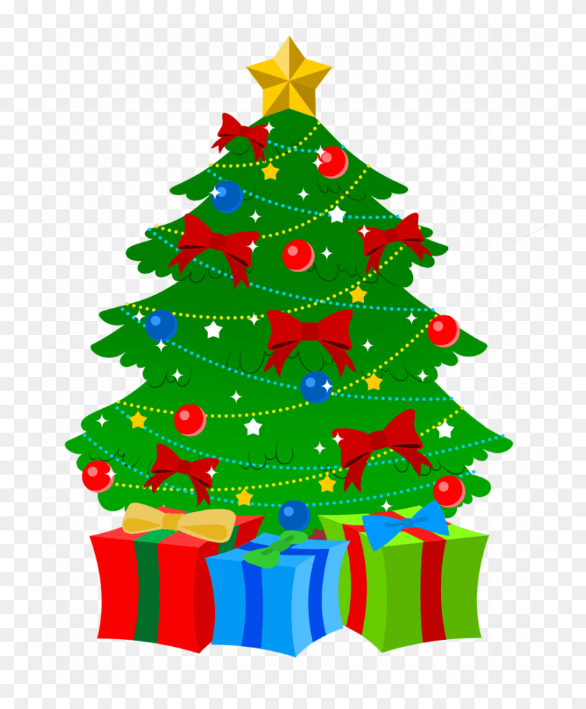 728x956 Christmas Christmas Tree Clip Art Free Imageschristmas Cute Christmas Tree Clipart, Plant, Ornament, Star Symbol HD PNG Download