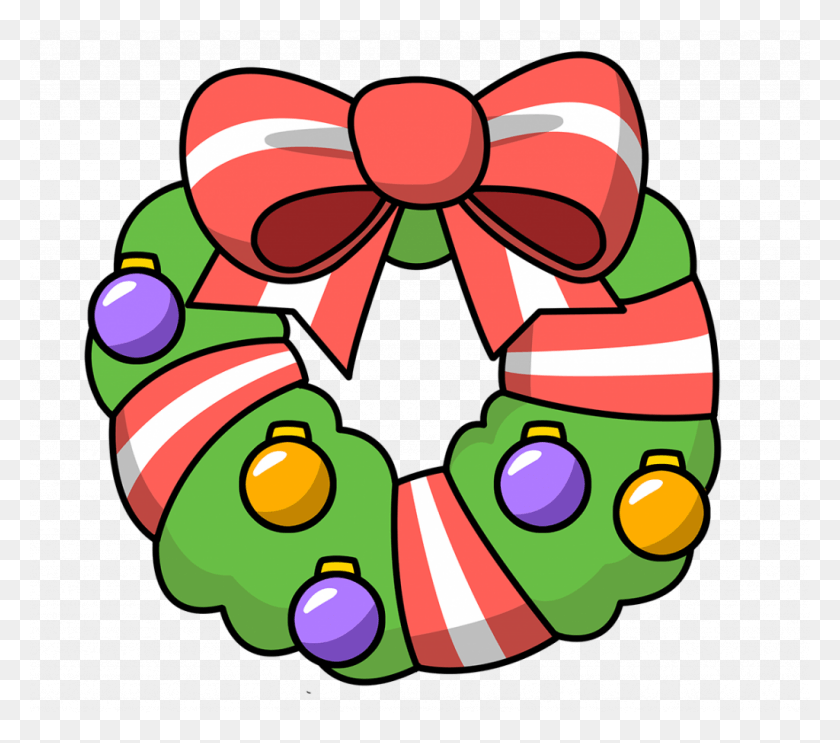 1024x897 Christmas Christmas Wreath Clip Art Clipart Garland Transparent Cartoon Christmas Clipart, Dynamite, Bomb, Weapon HD PNG Download