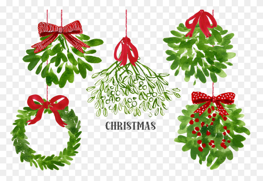 1137x753 Рождественские Картинки Омела Искусство, Растение, Дерево, Еда Hd Png Скачать