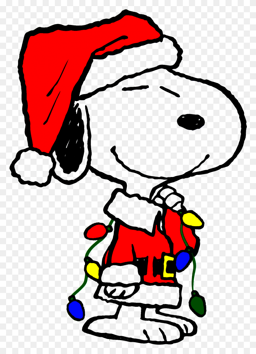 1438x2028 Descargar Png / Snoopy De Navidad Png
