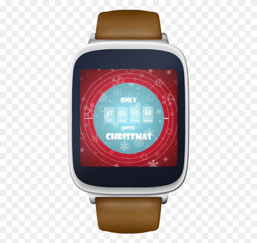 399x733 Christmas Countdown Watch Face Christmas Countdown Wear Os Square Watch, Electronics, Text, Security HD PNG Download