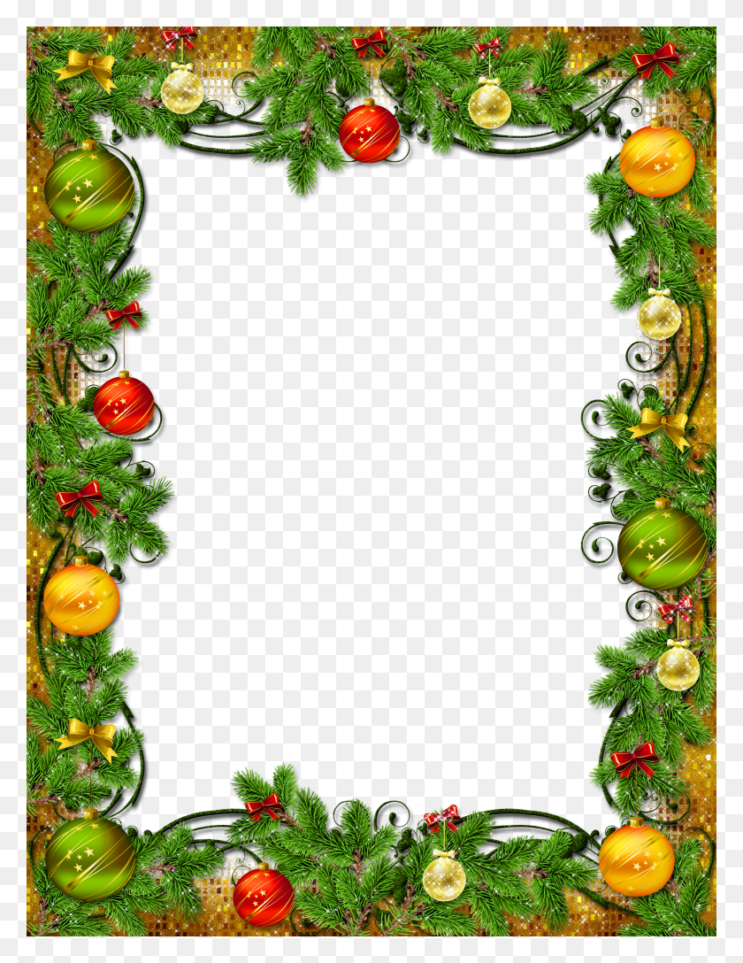 2300x3032 Christmas Decoration Christmas Photo Frame HD PNG Download