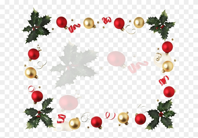 663x525 Christmas Decoration Photo Transparent Christmas Borders, Graphics, Floral Design HD PNG Download