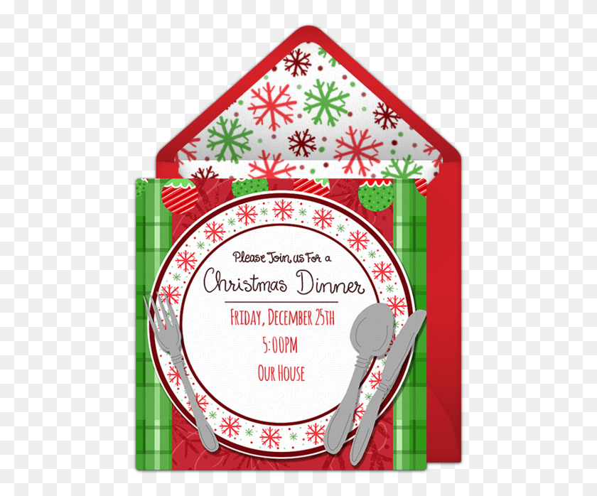 469x638 Christmas Dinner Plate Online Invitation Art Paper, Label, Text, Graphics HD PNG Download