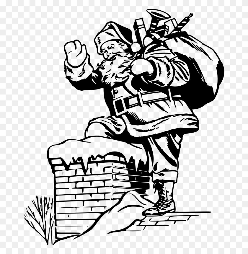680x800 Christmas Drawing In Santa Claus, Gray, World Of Warcraft HD PNG Download