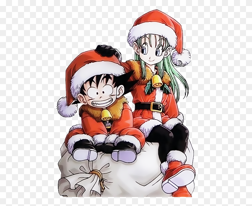 467x626 Descargar Png / Navidad Editar Dragon Ball Dragon Ball Goku Bulma Dragon Ball Navidad, Comics, Libro, Persona Hd Png
