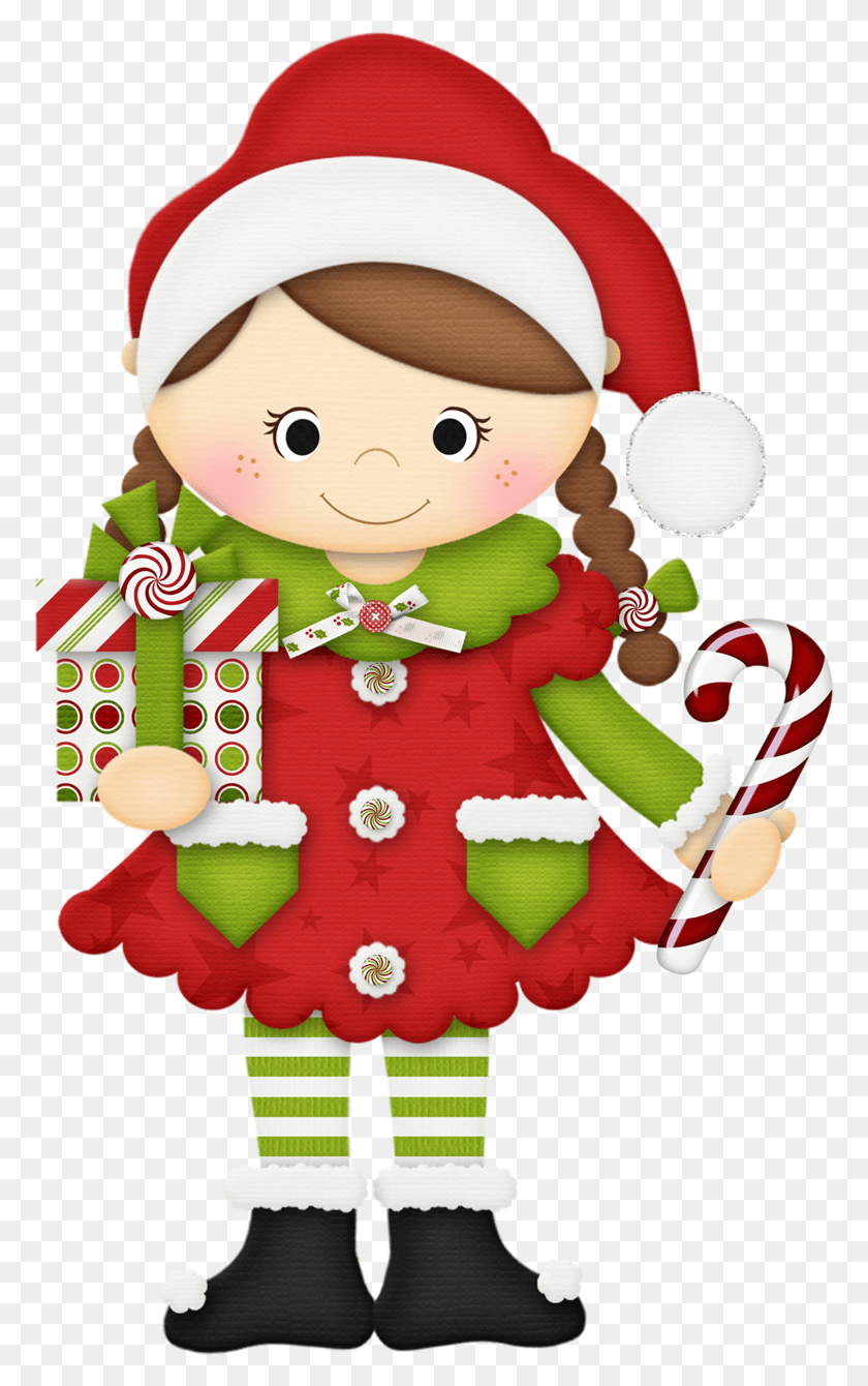 772x1280 Christmas Elf At Work Image Christmas Girl Santa Clipart, Elf, Doll, Toy HD PNG Download